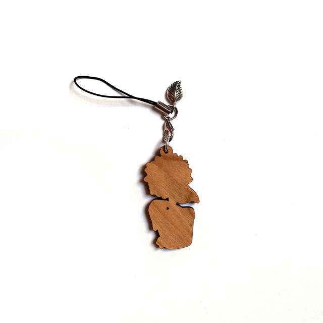 Charms en bois Tournesol