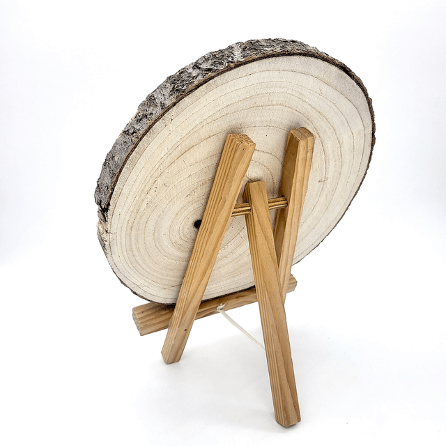 Peinture sur rondin de bois papillon
